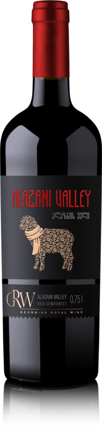 Alazani Valley / Алазанская долина — Вино ординарное сортовое красное полусладкое<br />Восточная Грузия
